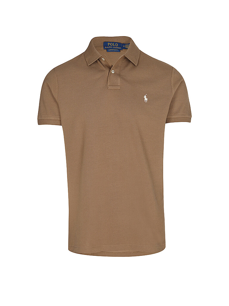 POLO RALPH LAUREN Poloshirt Custom Slim Fit braun | S
