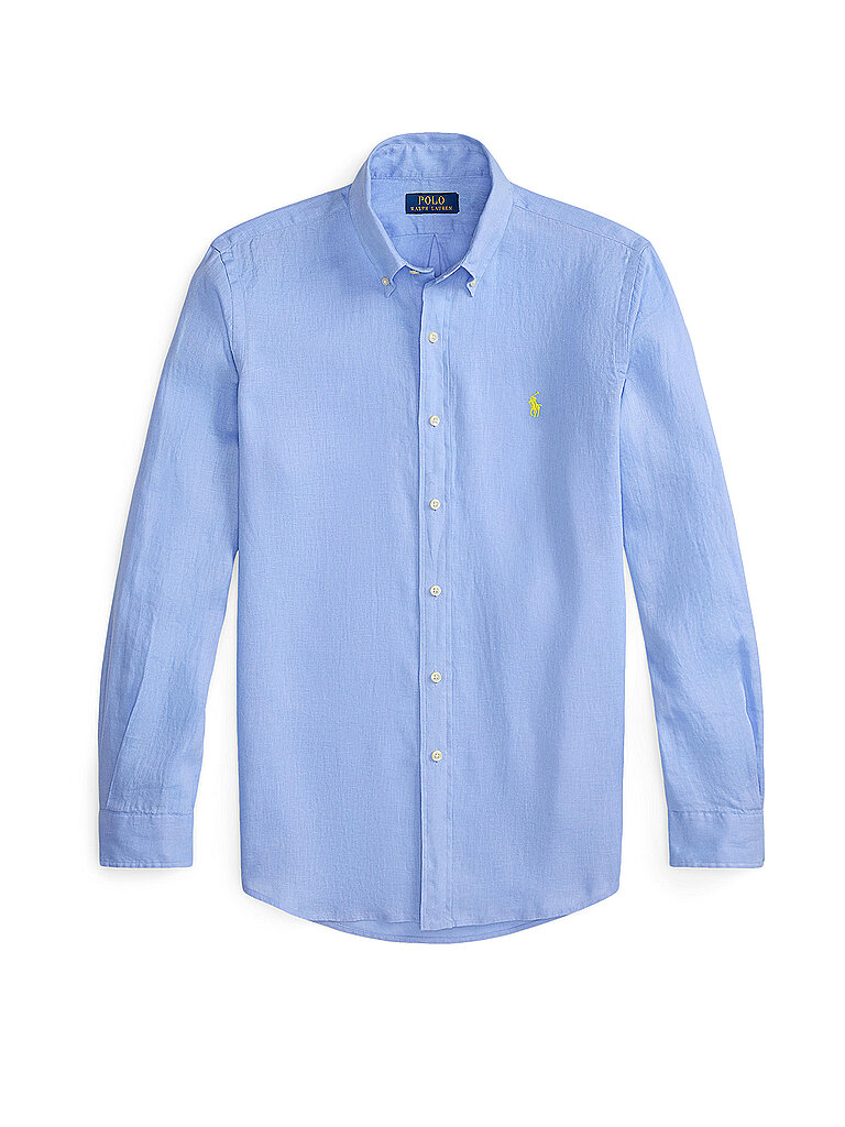 POLO RALPH LAUREN Leinenhemd Custom Fit hellblau | L