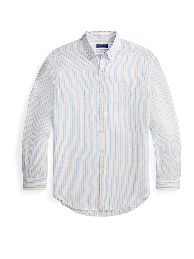 POLO RALPH LAUREN Leinenhemd Custom Fit weiss | XXL