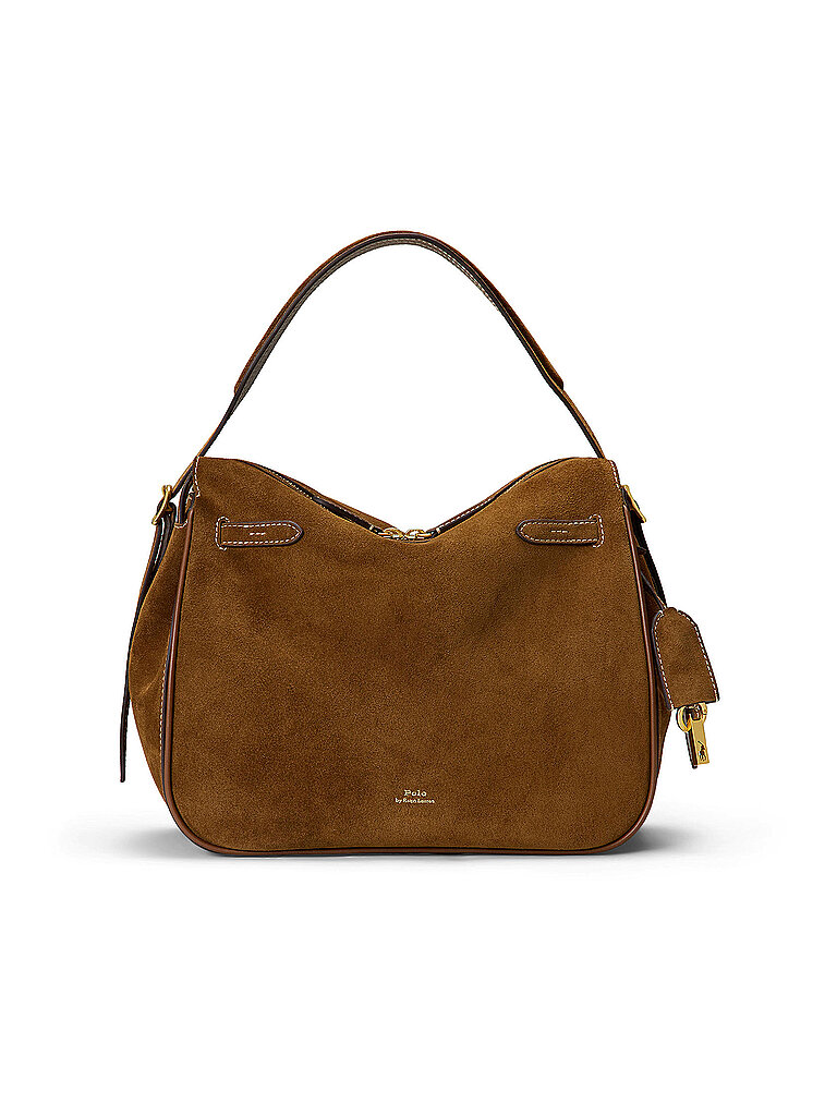 POLO RALPH LAUREN Ledertasche - Umhängetasche Large braun