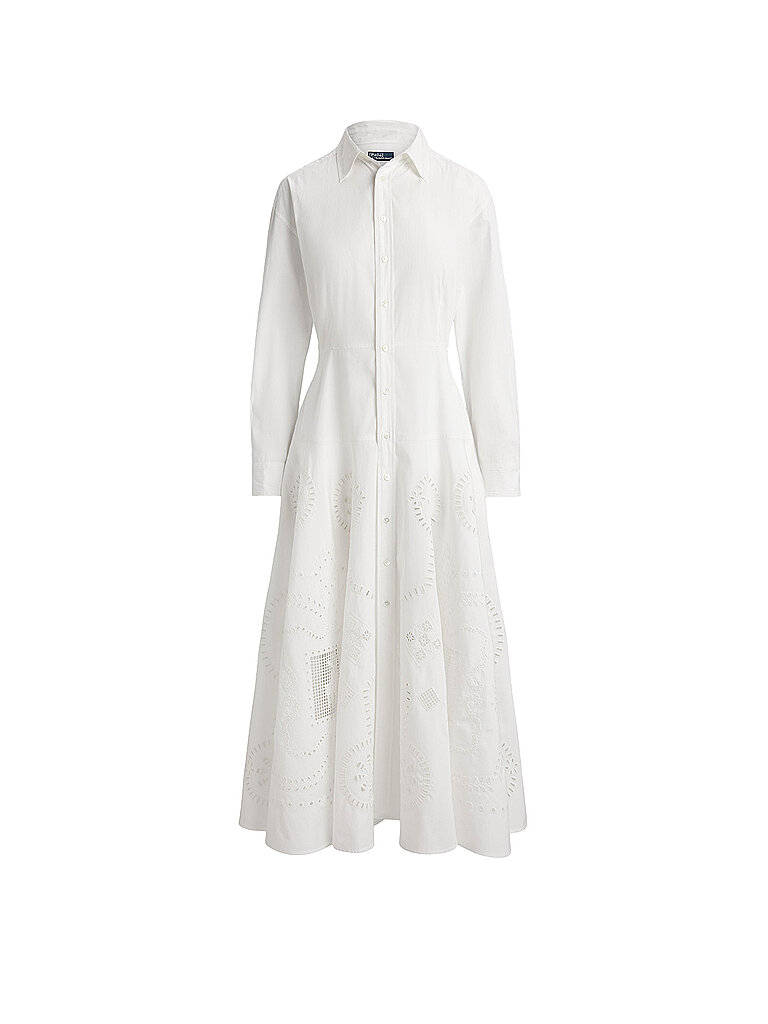 POLO RALPH LAUREN Midikleid weiss | 34