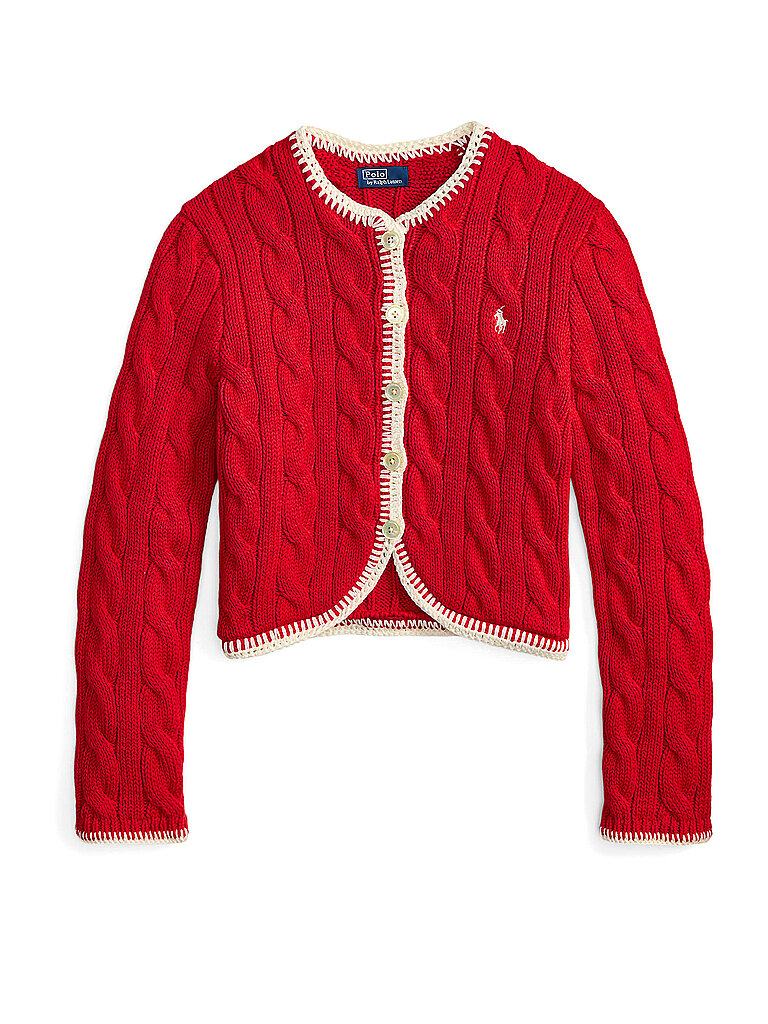 POLO RALPH LAUREN Strickjacke rot | XS