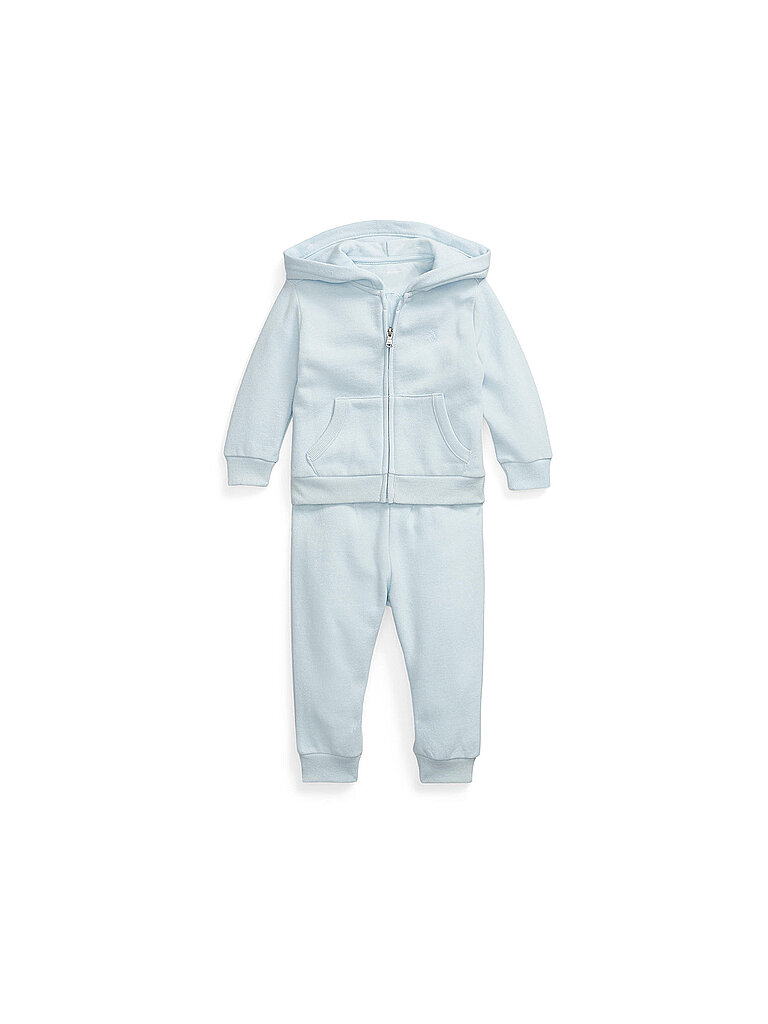 POLO RALPH LAUREN Baby Set 2-teilig Sweatjacke und Hose hellblau | 62