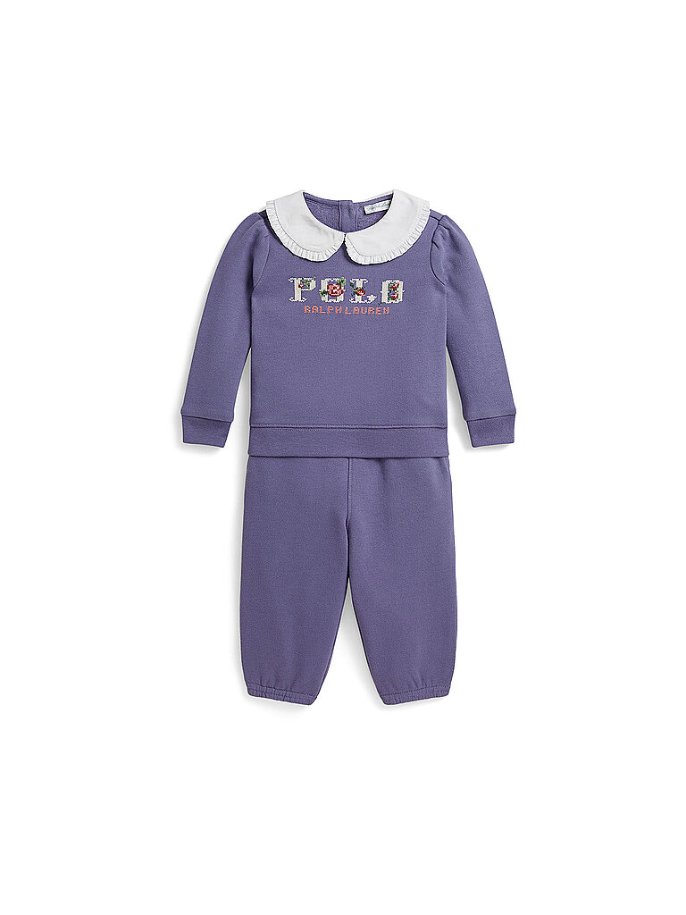 POLO RALPH LAUREN Baby Set 2-teilig Sweatshirt und Hose lila | 74