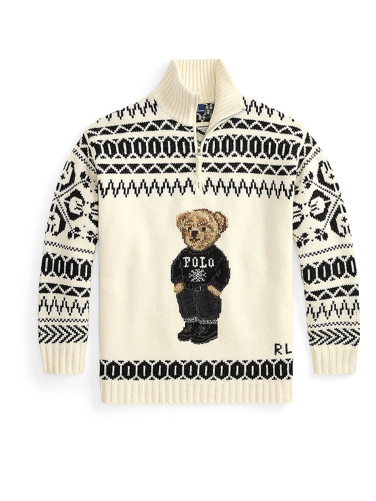 POLO RALPH LAUREN Troyer Pullover creme | S