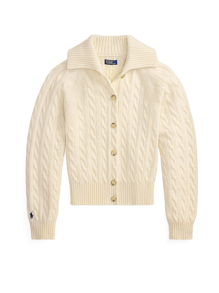 POLO RALPH LAUREN Strickjacke creme | XS