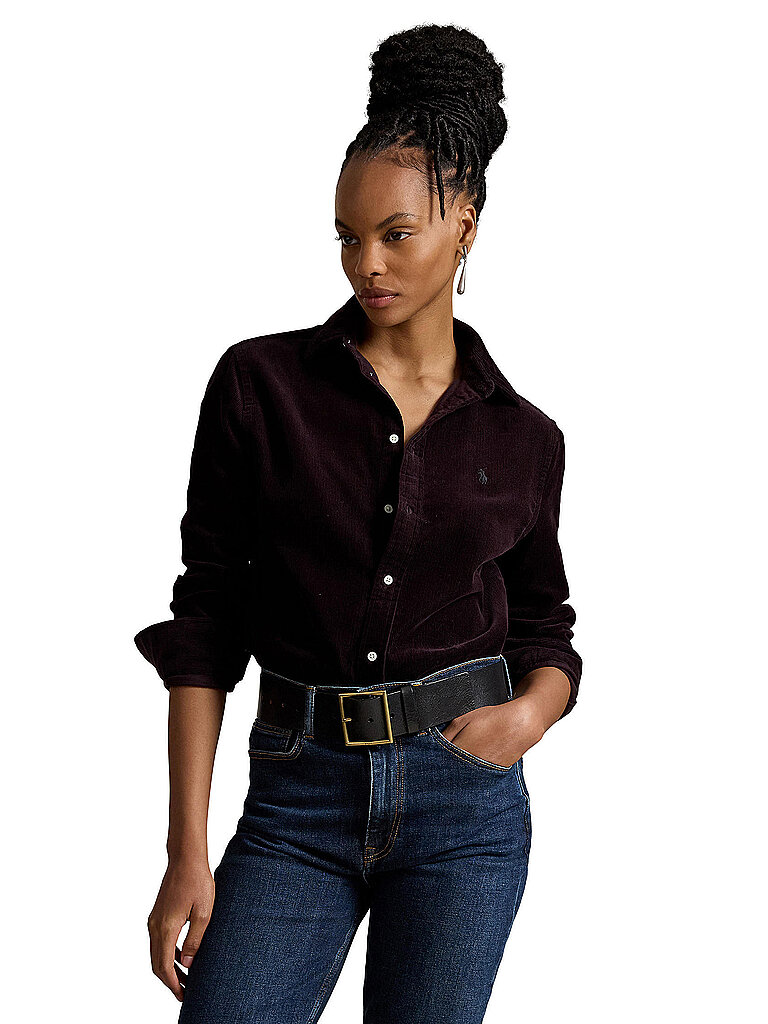 POLO RALPH LAUREN Bluse dunkelrot | XL
