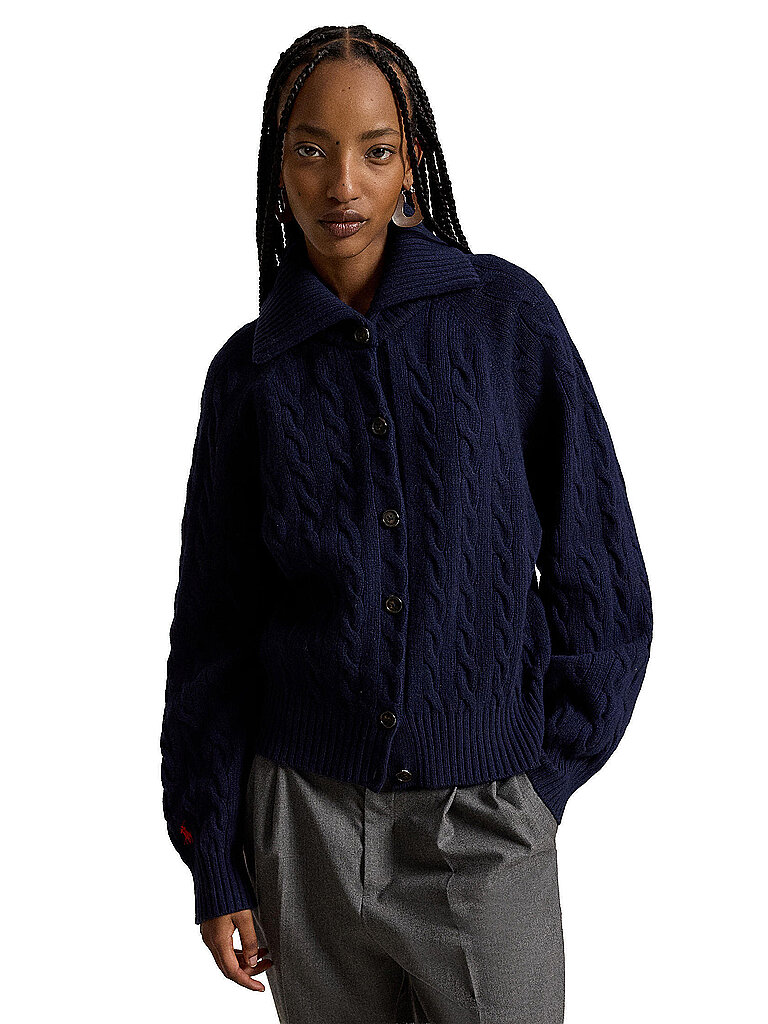 POLO RALPH LAUREN Strickjacke dunkelblau | L