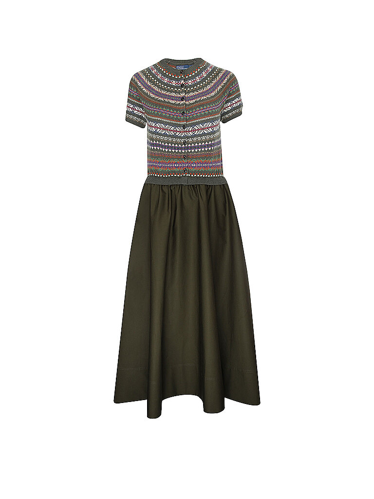 POLO RALPH LAUREN Maxikleid olive | M