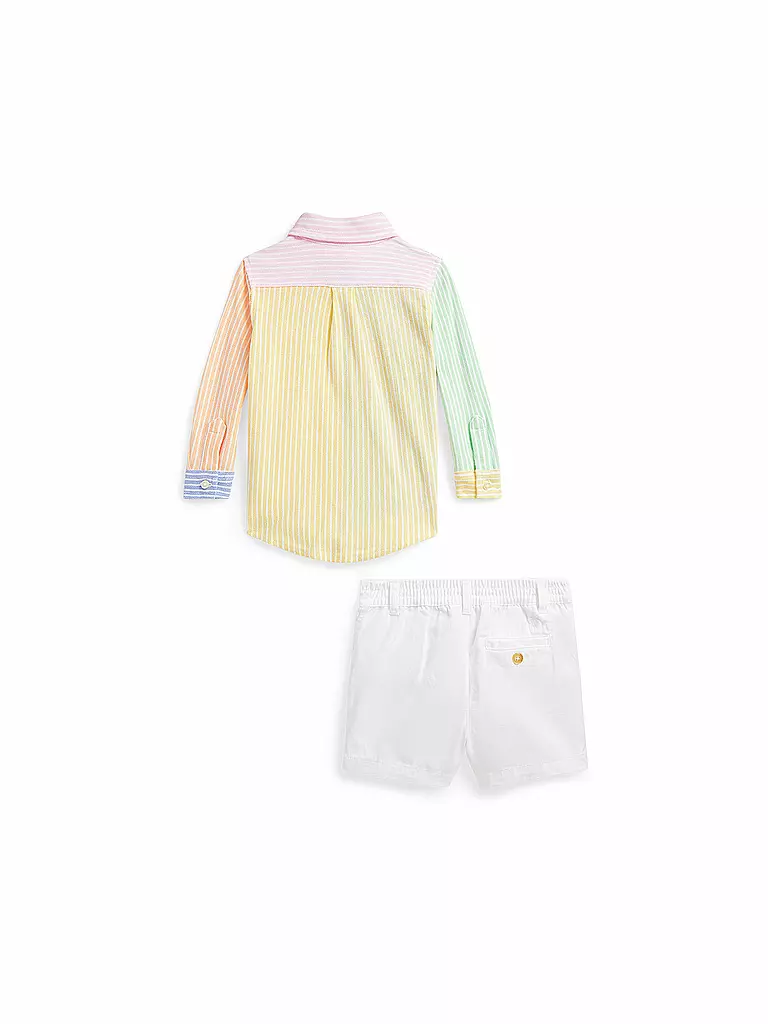 POLO RALPH LAUREN | Baby Set 2-teilig Hemd und Jeansshorts | bunt