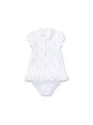 POLO RALPH LAUREN | Baby Set 2-teilig Kleid mit Höschen | weiss