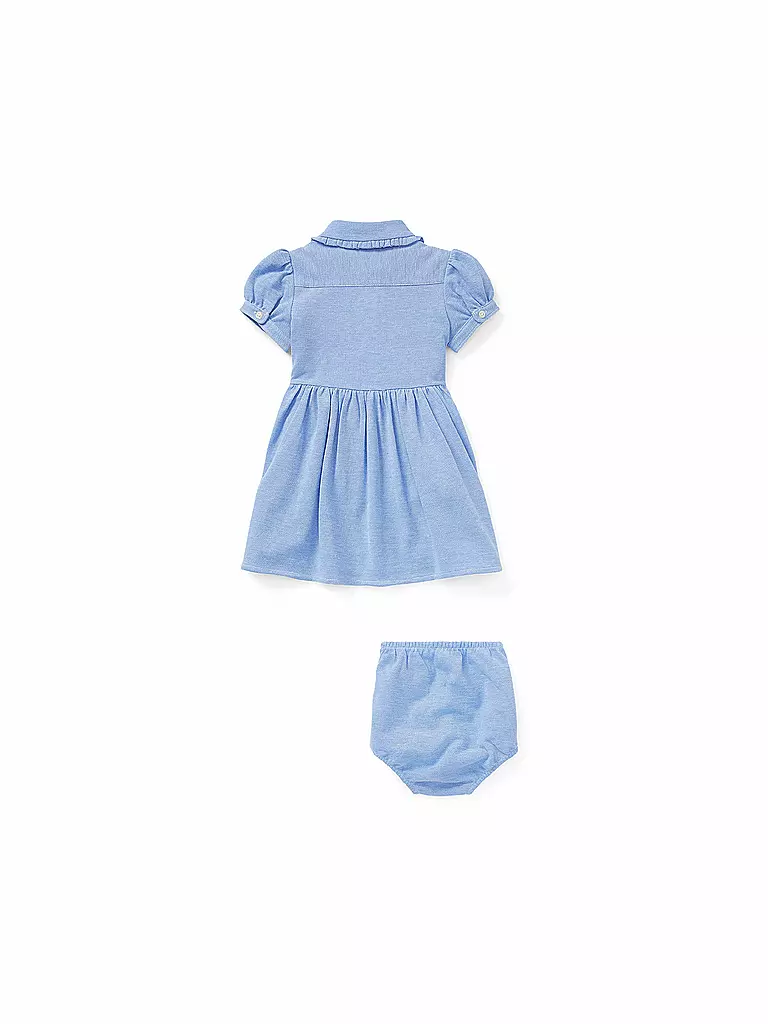 POLO RALPH LAUREN | Baby Set 2-teilig Kleid mit Höschen | blau