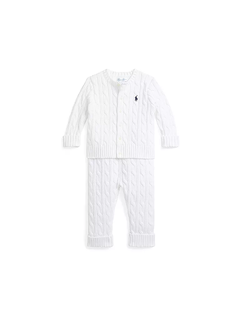POLO RALPH LAUREN | Baby Set 2-tlg Cardigan und Hose | weiss