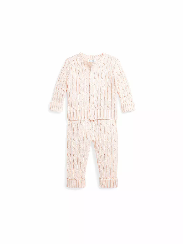 POLO RALPH LAUREN | Baby Set 2-tlg Cardigan und Hose | rosa