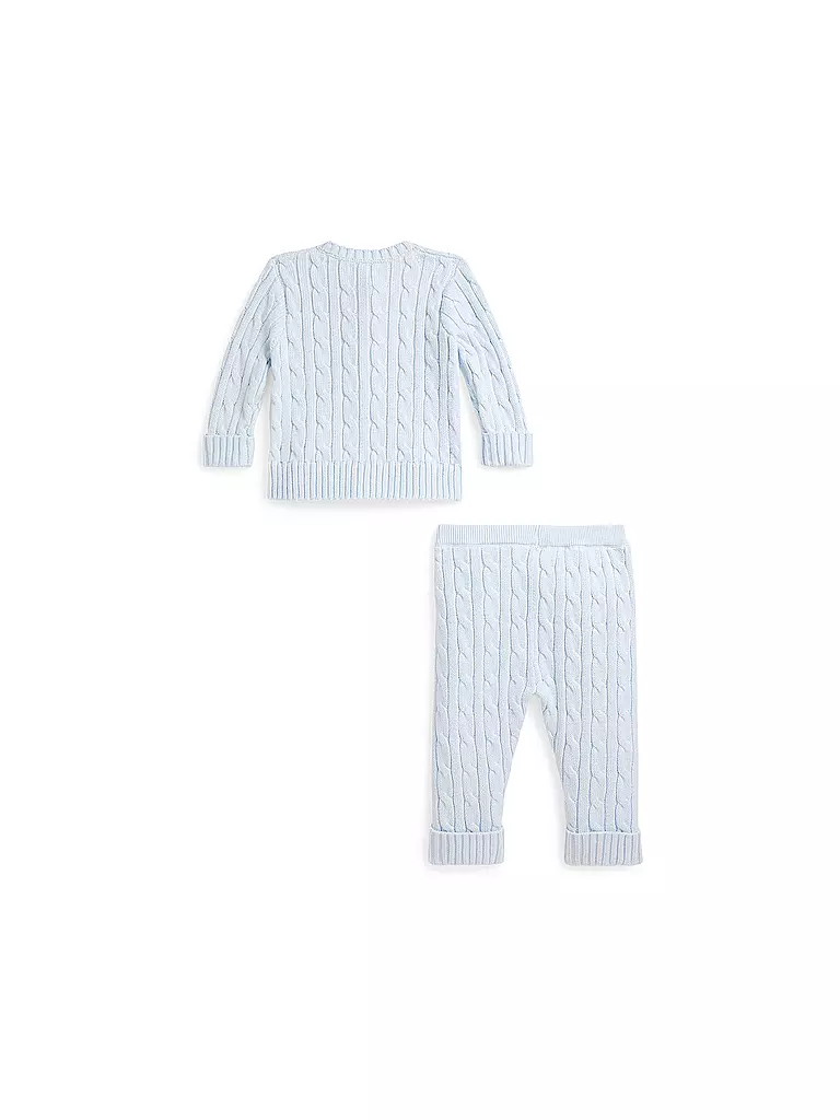 POLO RALPH LAUREN | Baby Set 2-tlg Cardigan und Hose | hellblau