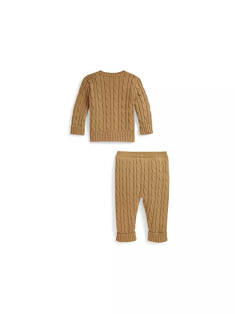 POLO RALPH LAUREN | Baby Set 2-tlg Cardigan und Hose | camel