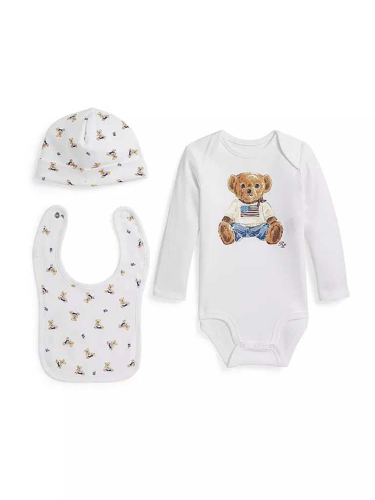 POLO RALPH LAUREN | Baby Set 3-teilig | weiss