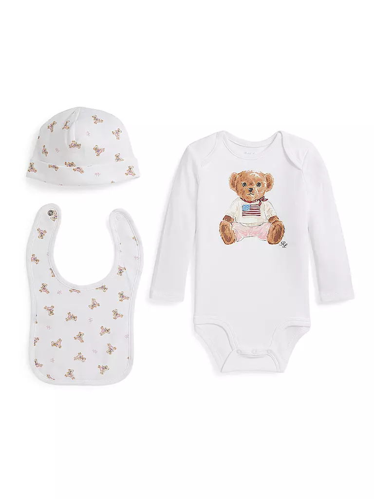 POLO RALPH LAUREN | Baby Set 3-teilig | weiss