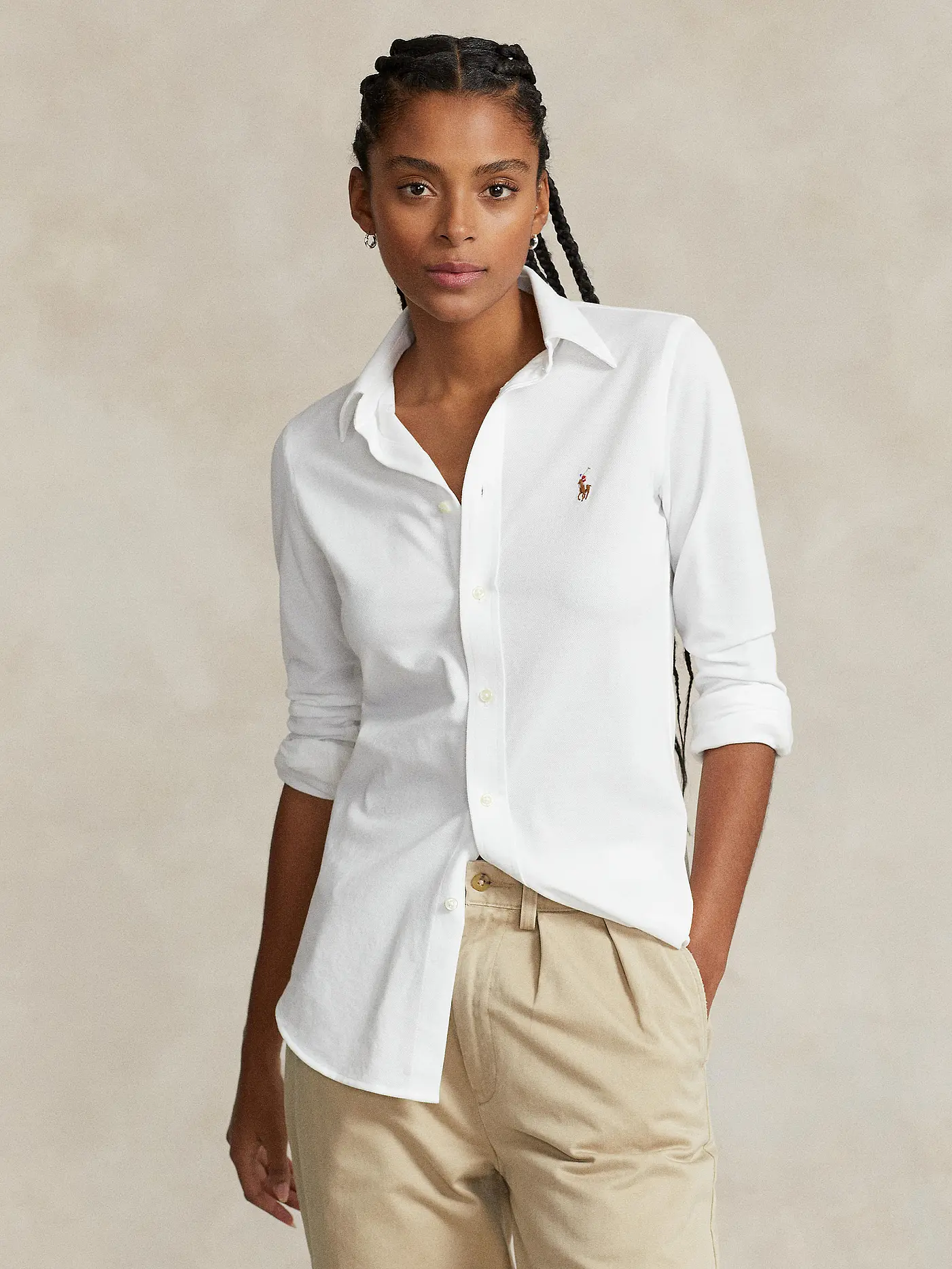 POLO RALPH LAUREN | Bluse Skinny Fit HEIDI | weiss