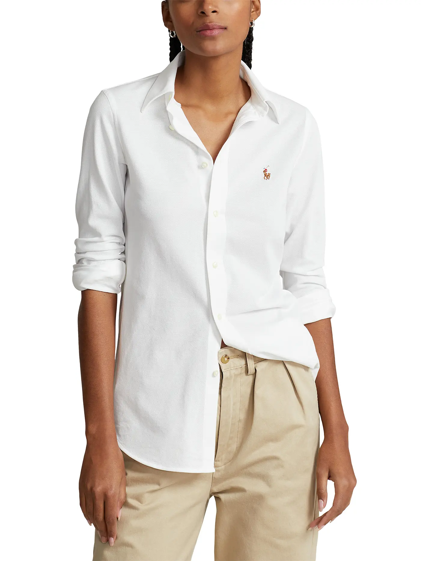 POLO RALPH LAUREN | Bluse Skinny Fit HEIDI | weiss