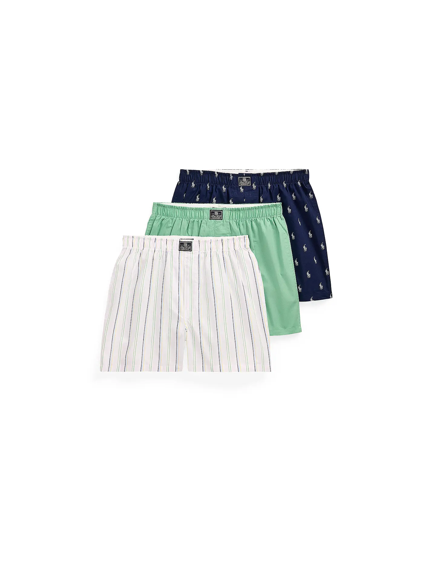 POLO RALPH LAUREN | Boxershorts 3-er Pkg. blue aop | weiss