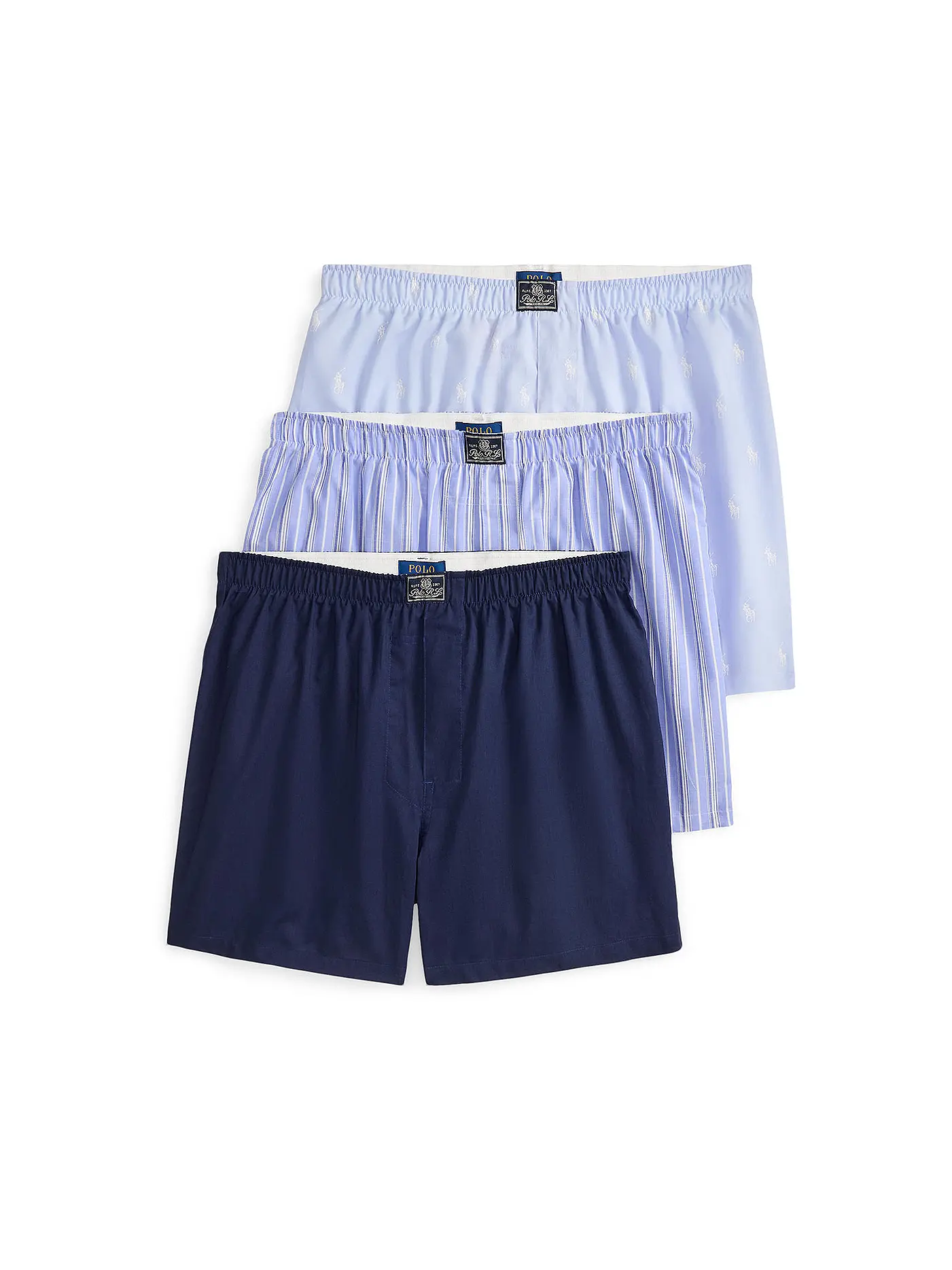 POLO RALPH LAUREN | Boxershorts 3-er Pkg. blue aop | blau