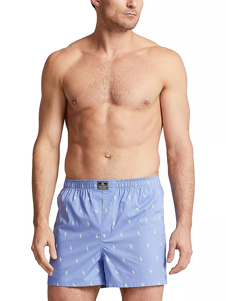 POLO RALPH LAUREN | Boxershorts 3er Pkg blau bedr | blau