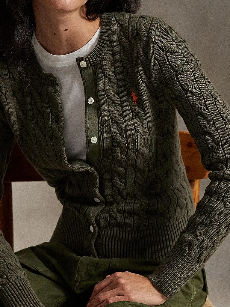 POLO RALPH LAUREN | Cardigan Slim Fit | Olive