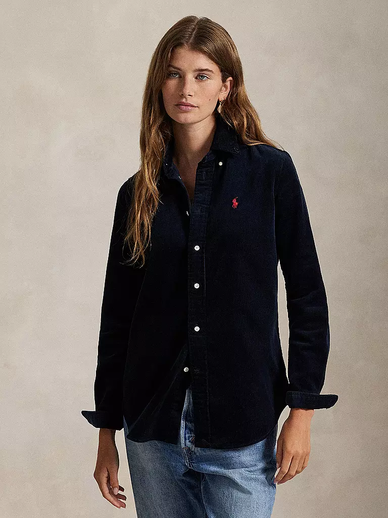POLO RALPH LAUREN | Cordbluse | dunkelblau