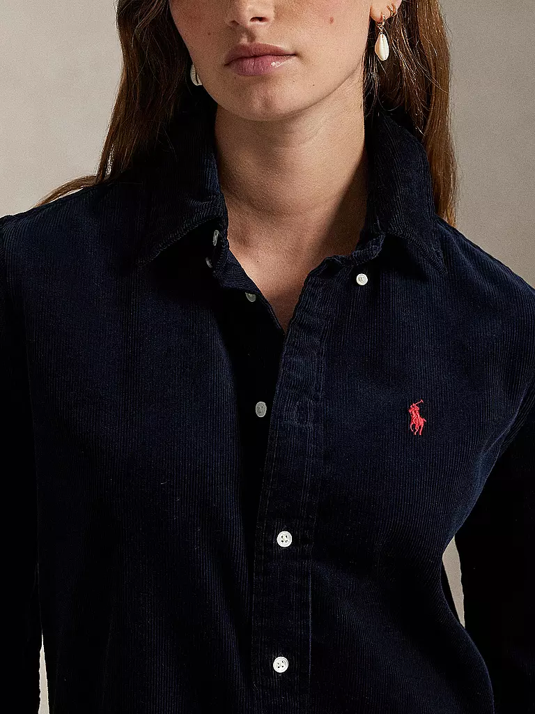 POLO RALPH LAUREN | Cordbluse | dunkelblau