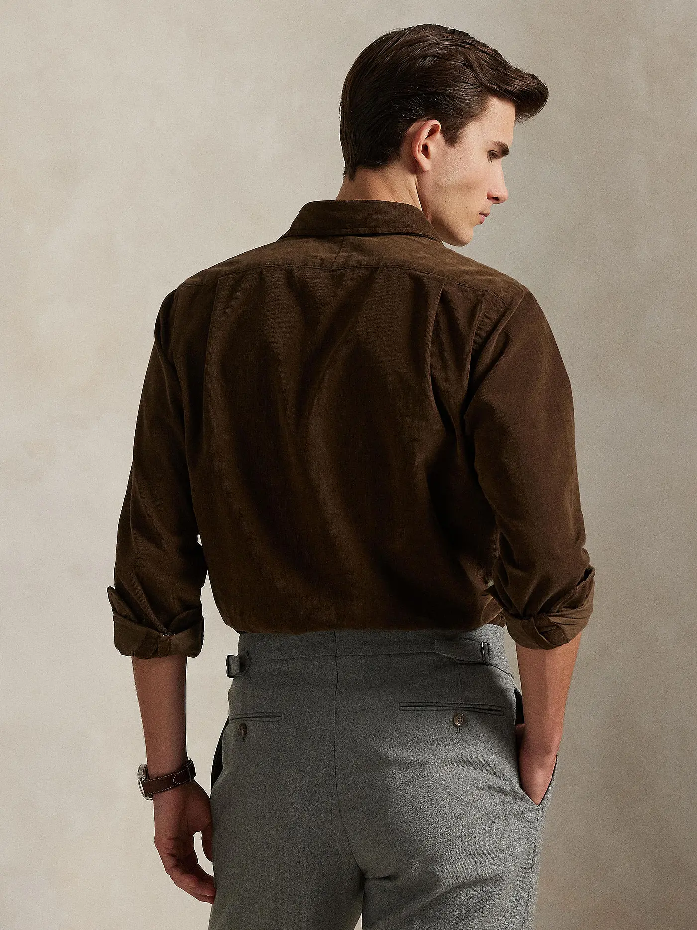 POLO RALPH LAUREN | Cordhemd Custom Fit | braun