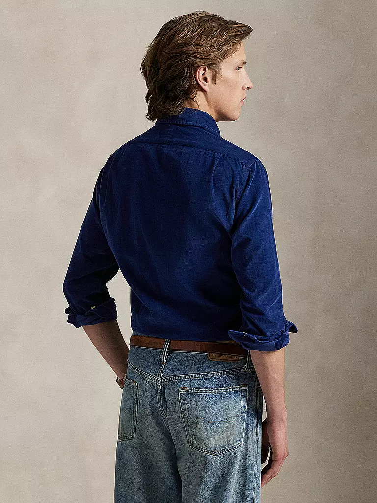 POLO RALPH LAUREN | Cordhemd Custom Fit | dunkelblau