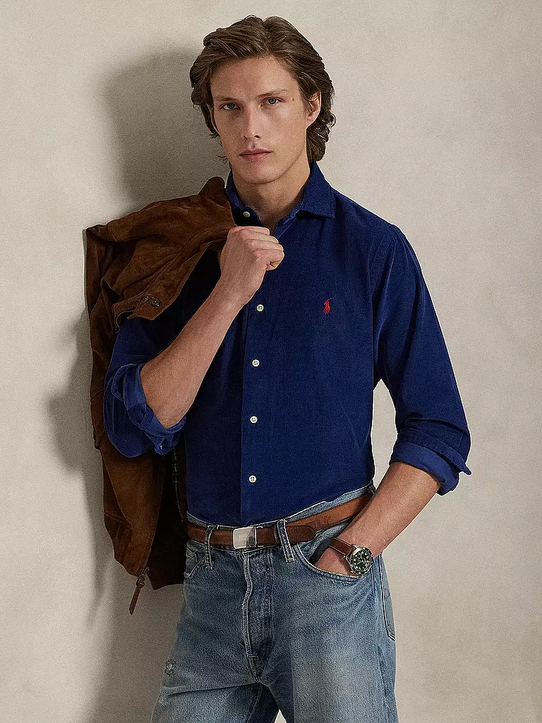 POLO RALPH LAUREN | Cordhemd Custom Fit | dunkelblau