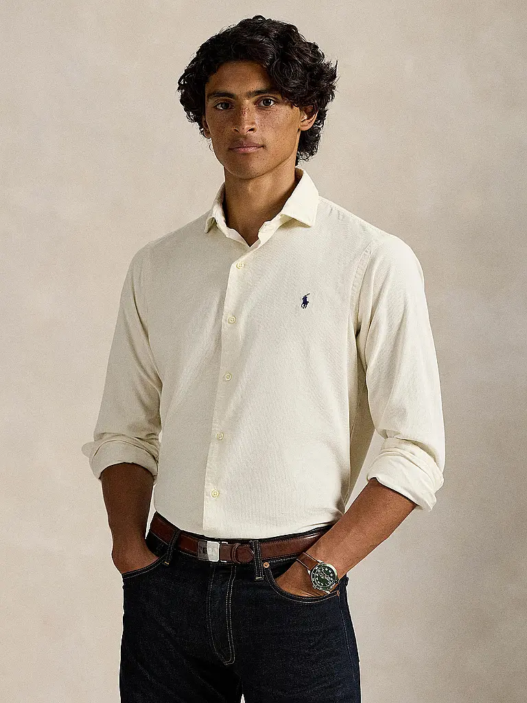 POLO RALPH LAUREN | Cordhemd Custom Fit | creme