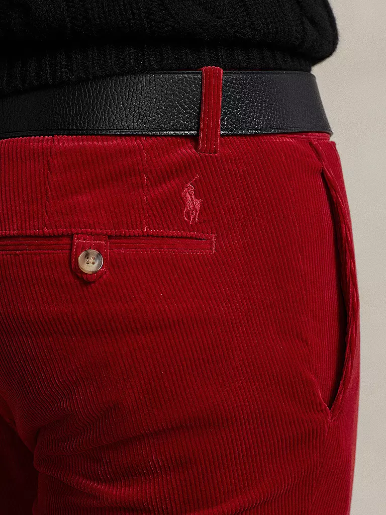 POLO RALPH LAUREN | Cordhose Slim Fit  | rot