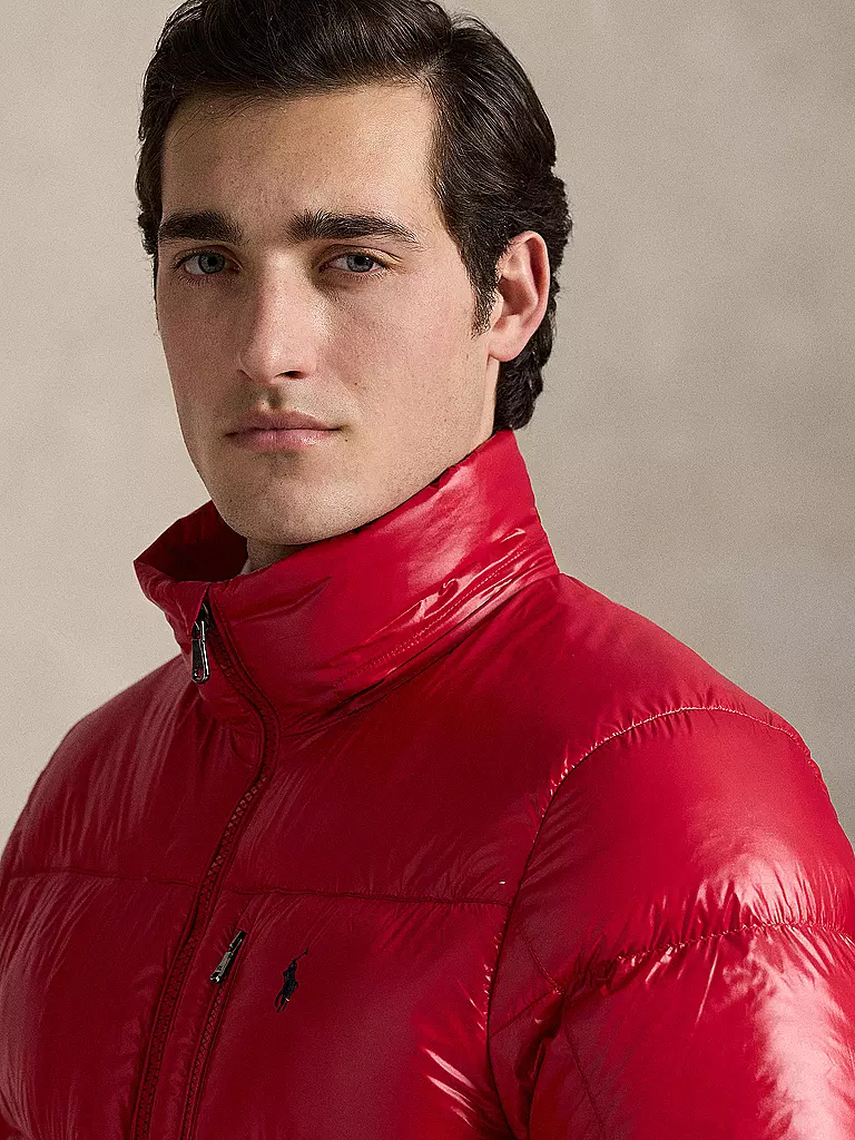 POLO RALPH LAUREN | Daunensteppjacke GORHAM GLOSSY | rot