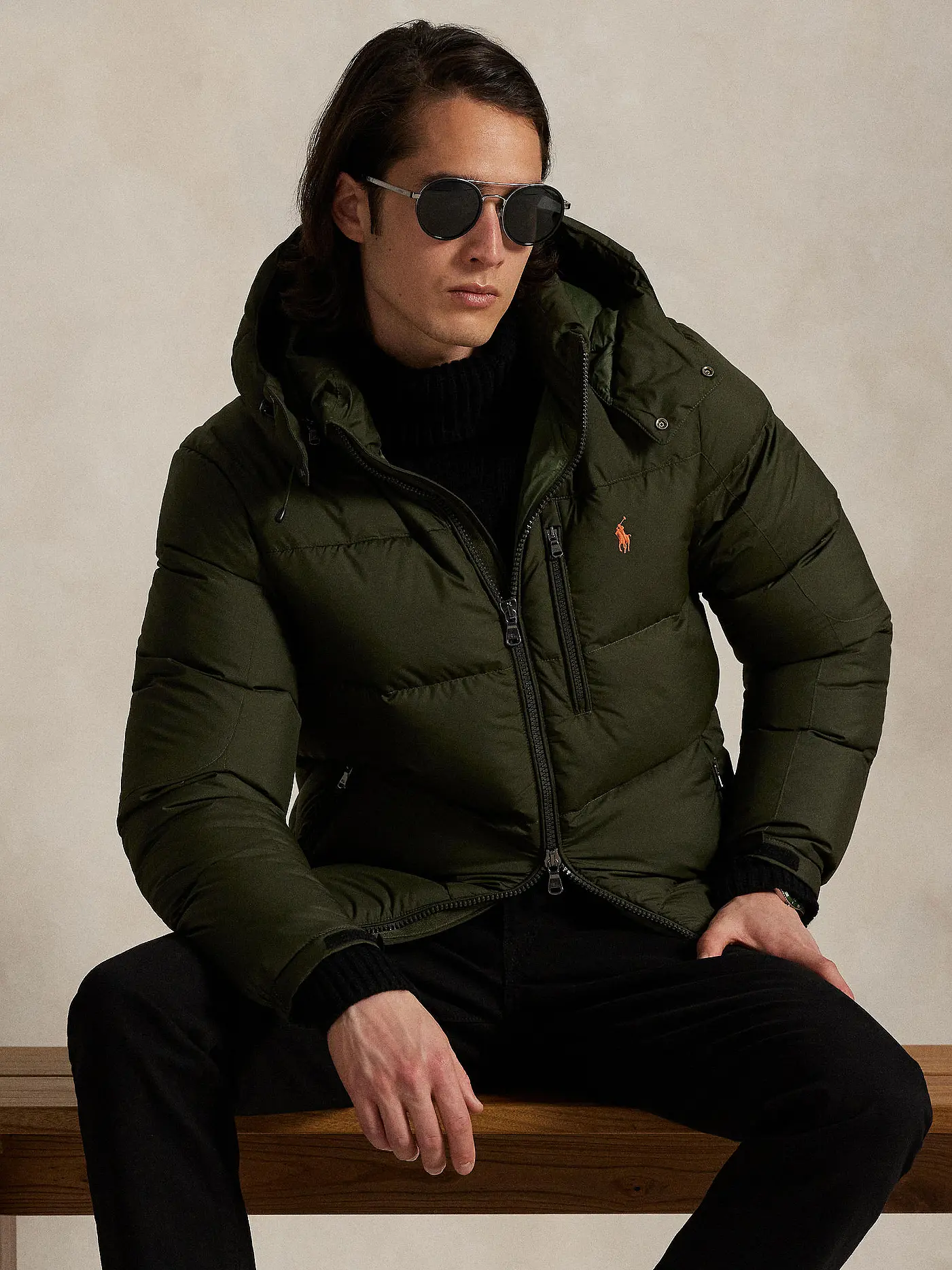 POLO RALPH LAUREN | Daunensteppjacke GORHAM | olive