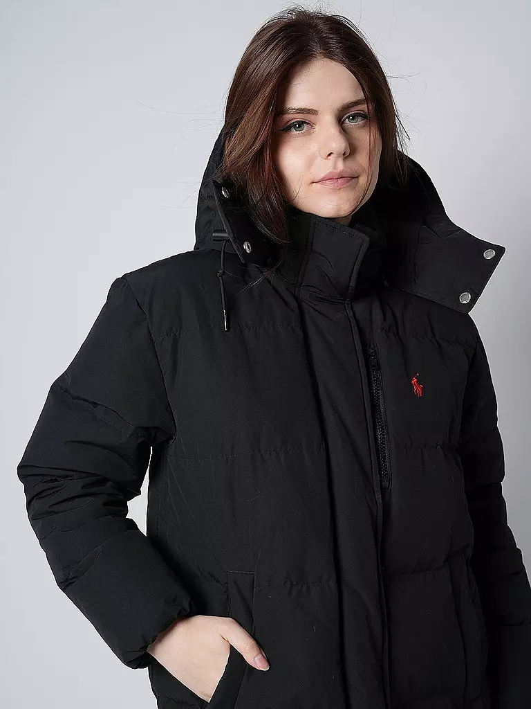 POLO RALPH LAUREN | Daunensteppmantel | schwarz