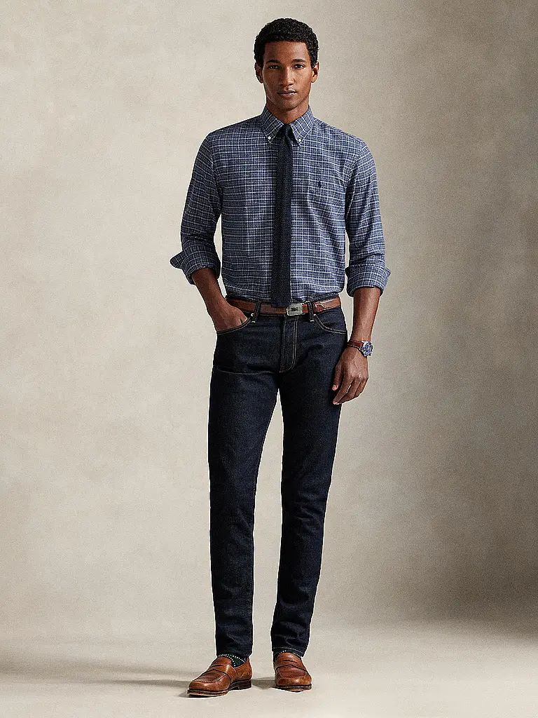 POLO RALPH LAUREN | Flanellhemd Regular Fit  | dunkelblau