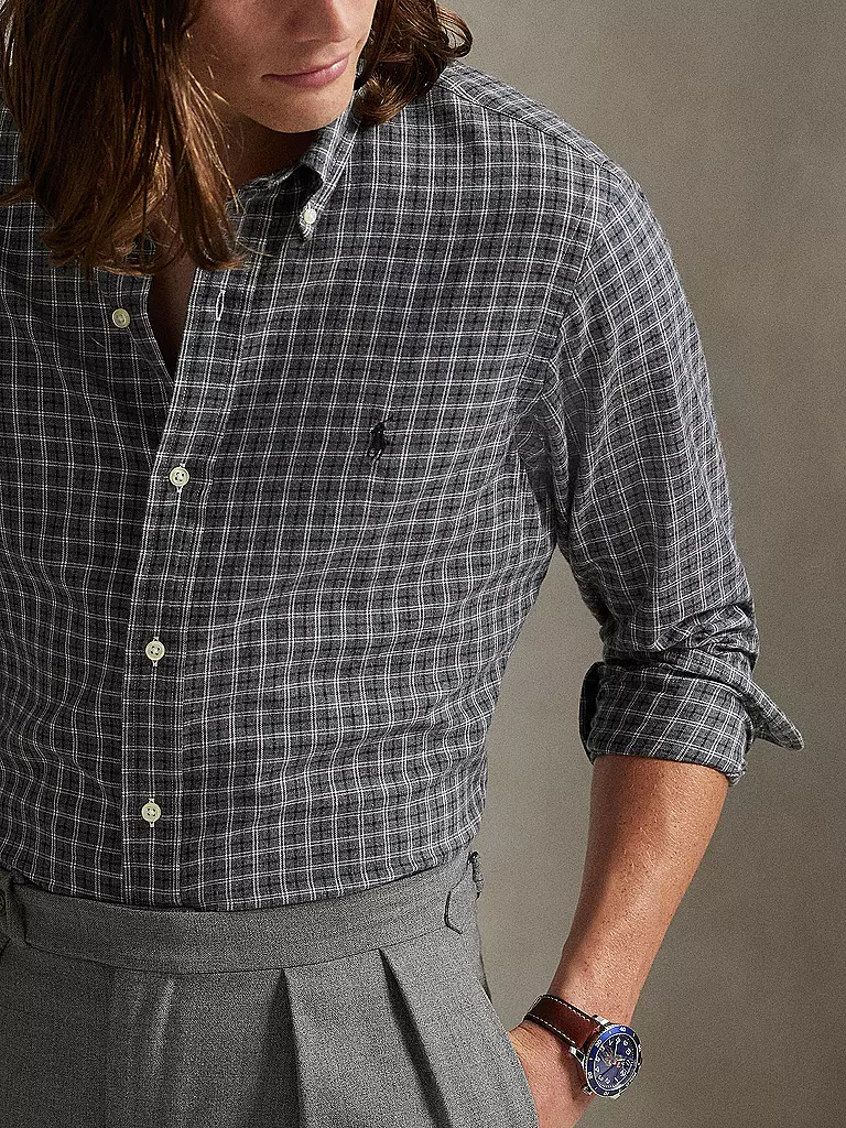 POLO RALPH LAUREN | Hemd Custom Fit | grau