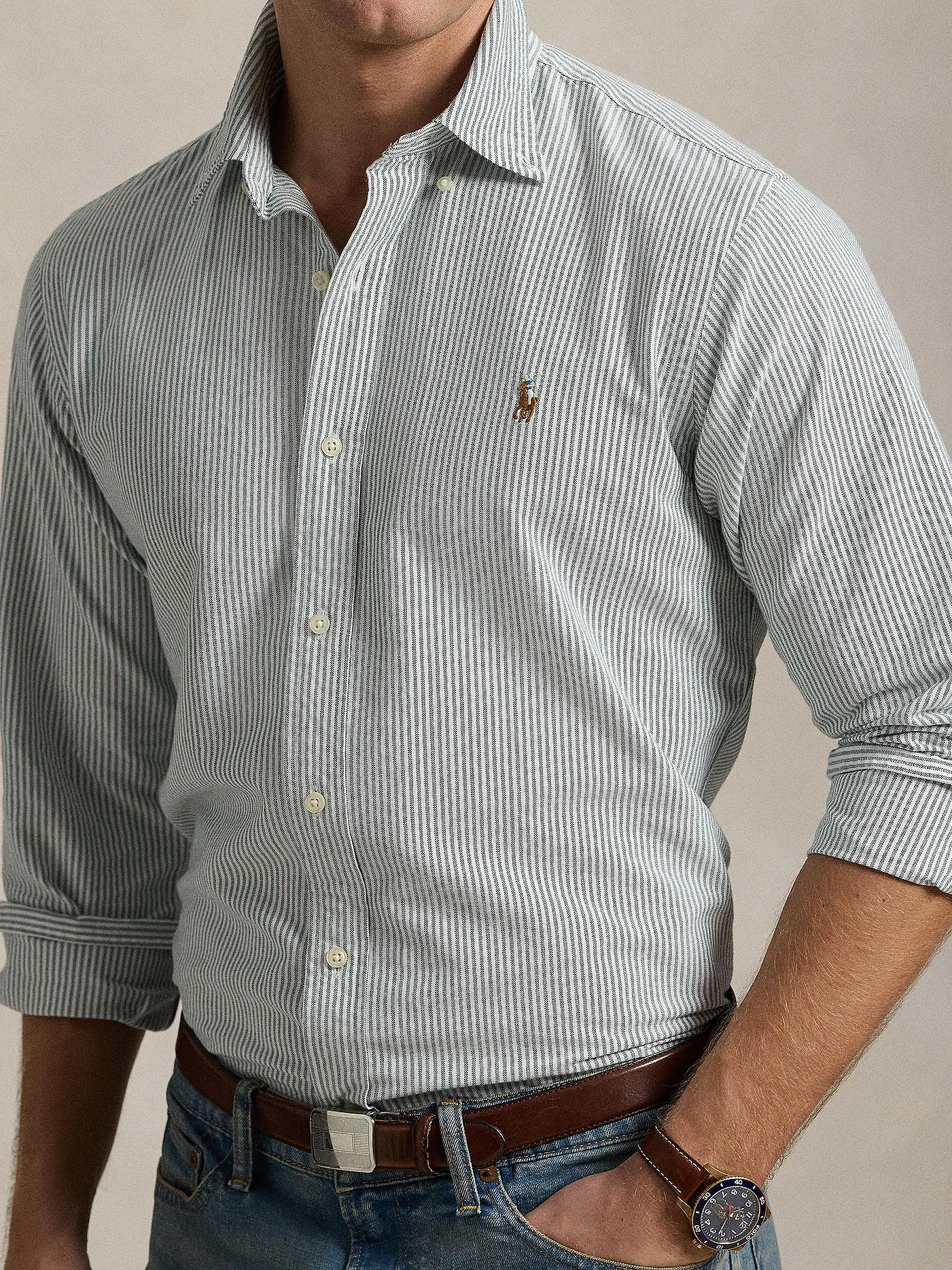POLO RALPH LAUREN | Hemd Custom Fit | grün