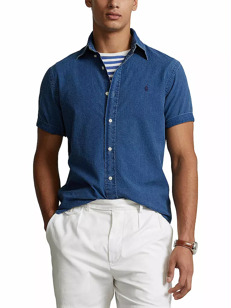 POLO RALPH LAUREN | Hemd Custom Fit | blau