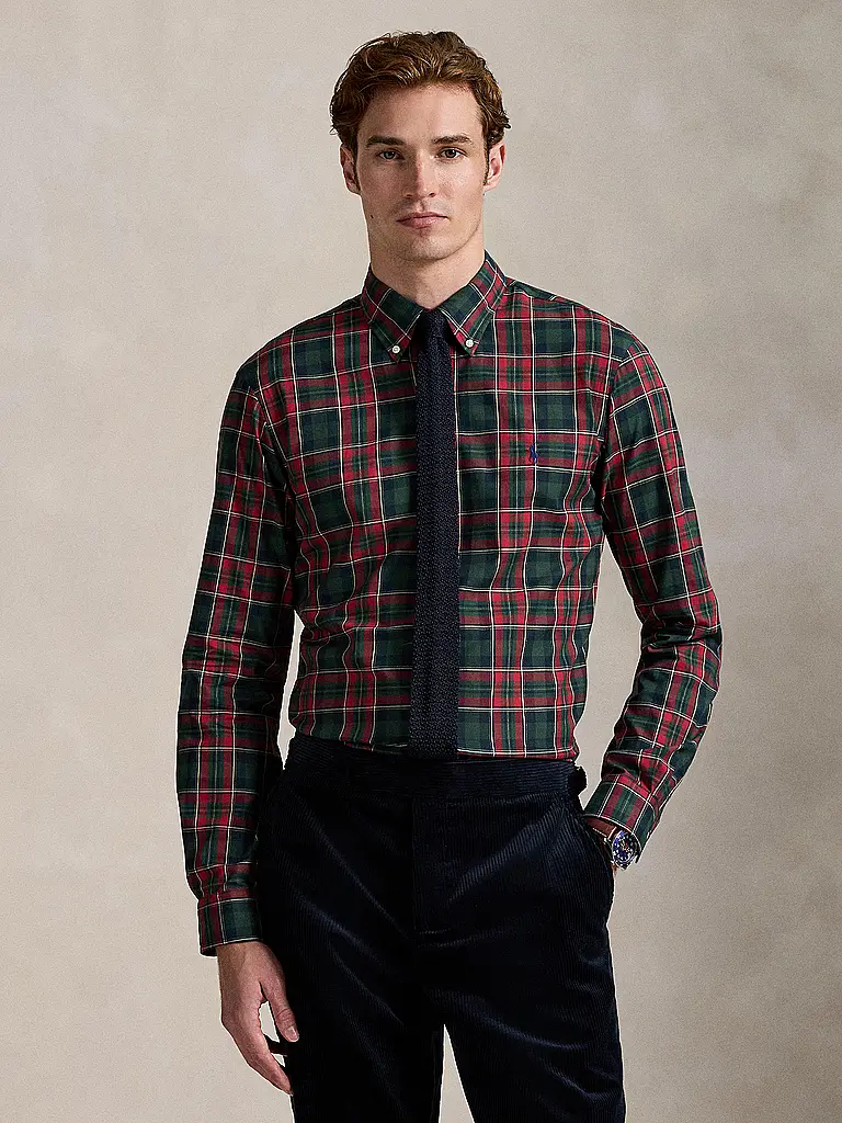 POLO RALPH LAUREN | Hemd Slim Fit  | Rot