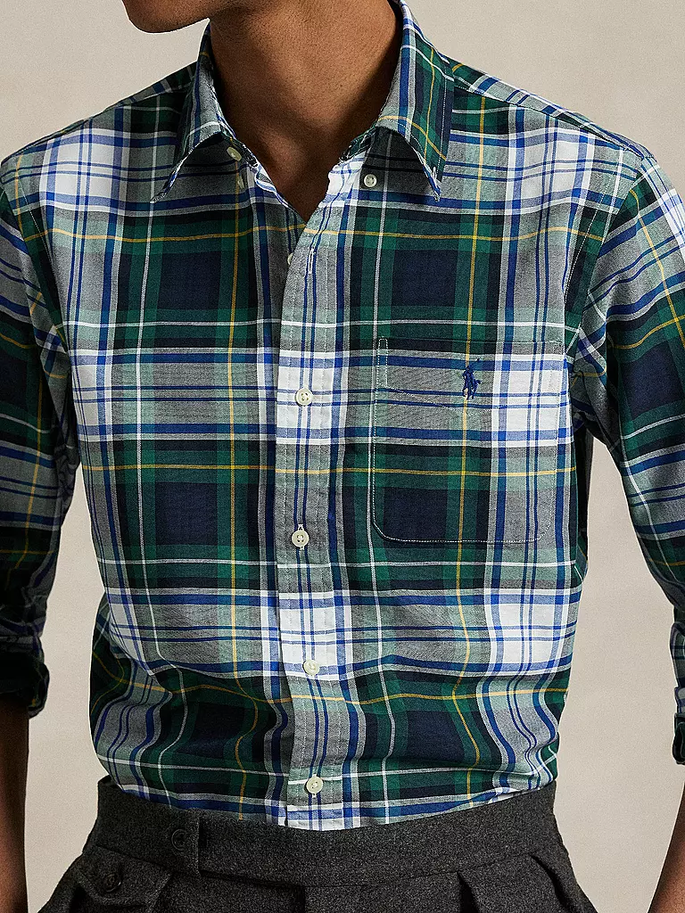 POLO RALPH LAUREN | Hemd Slim Fit  | dunkelgrün