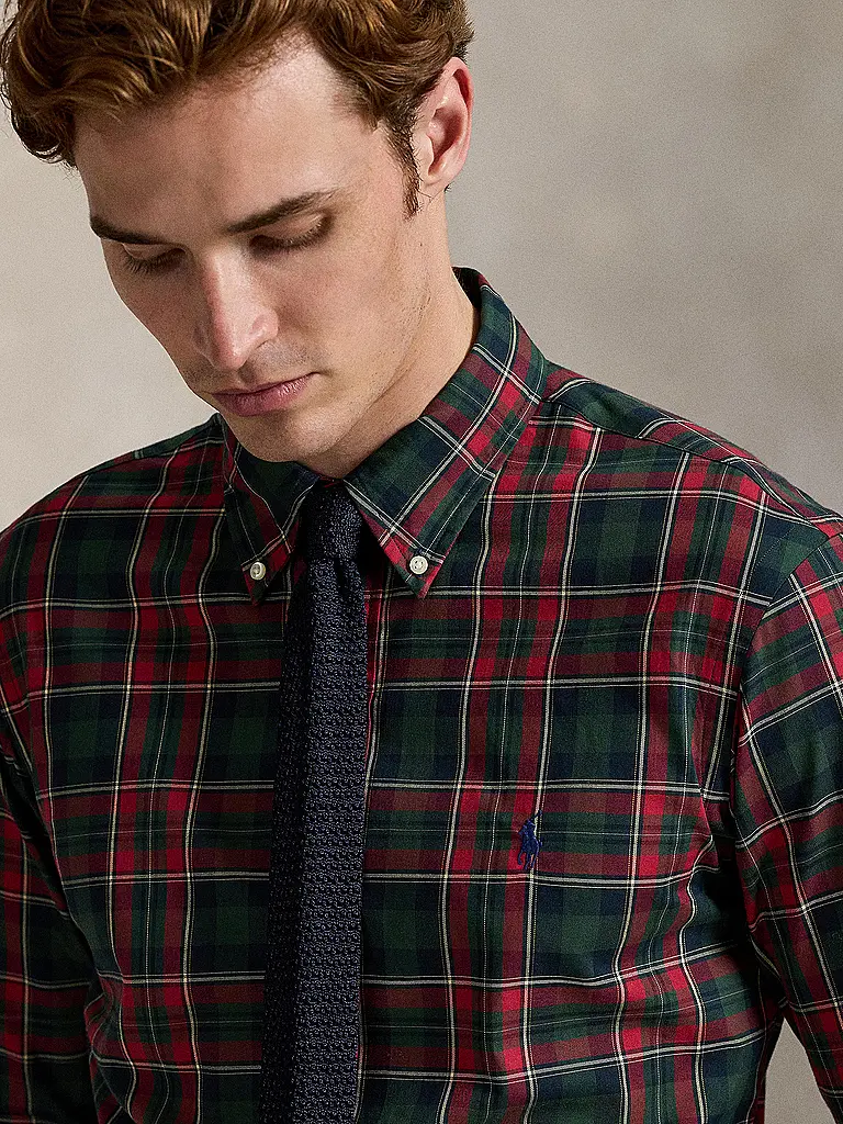 POLO RALPH LAUREN | Hemd Slim Fit  | Rot