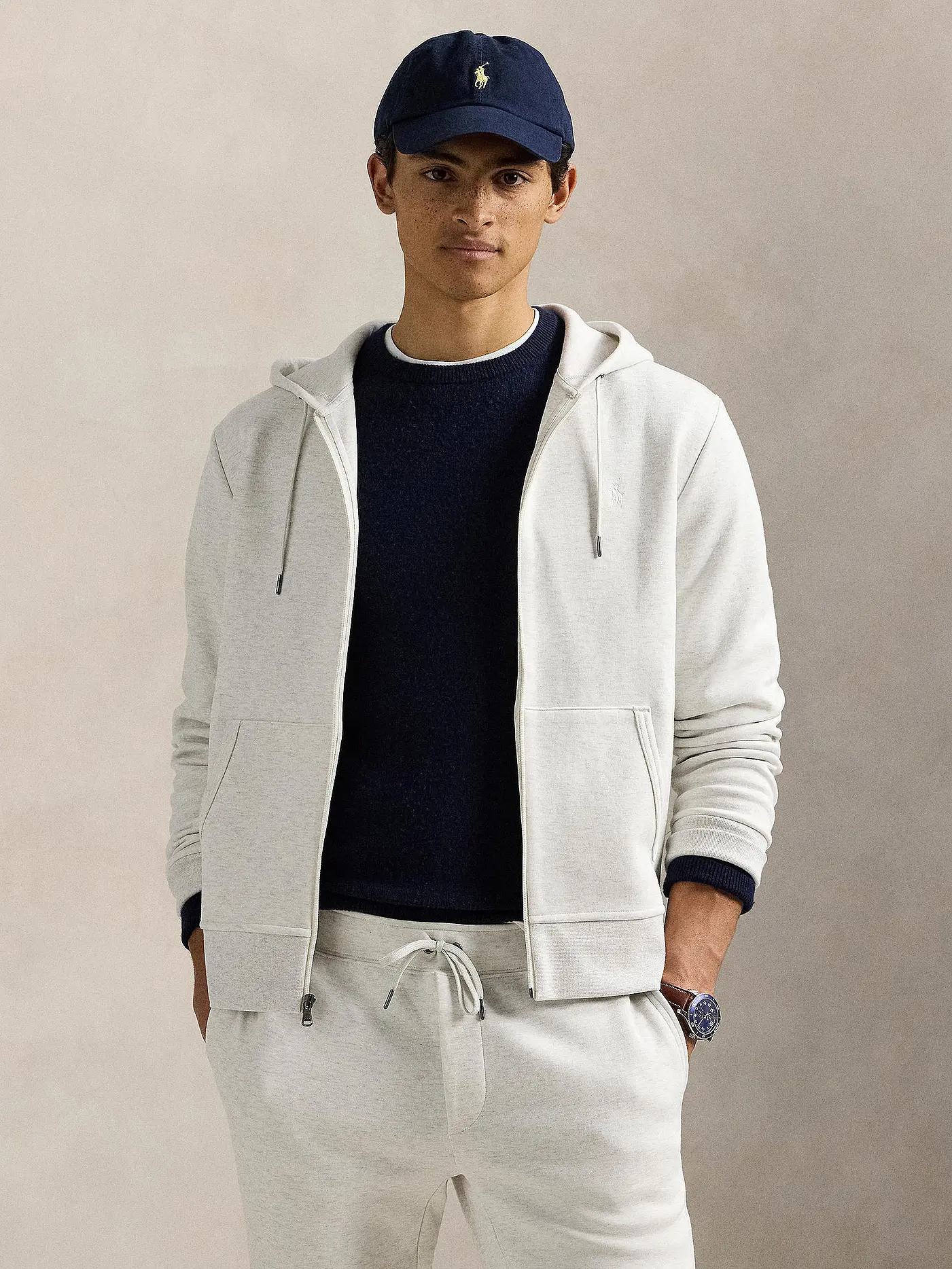 POLO RALPH LAUREN | Kapuzensweatjacke | hellgrau