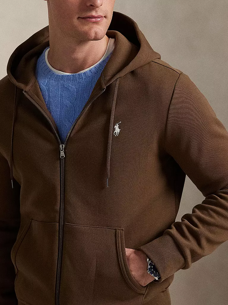 POLO RALPH LAUREN | Kapuzensweatjacke | hellbraun