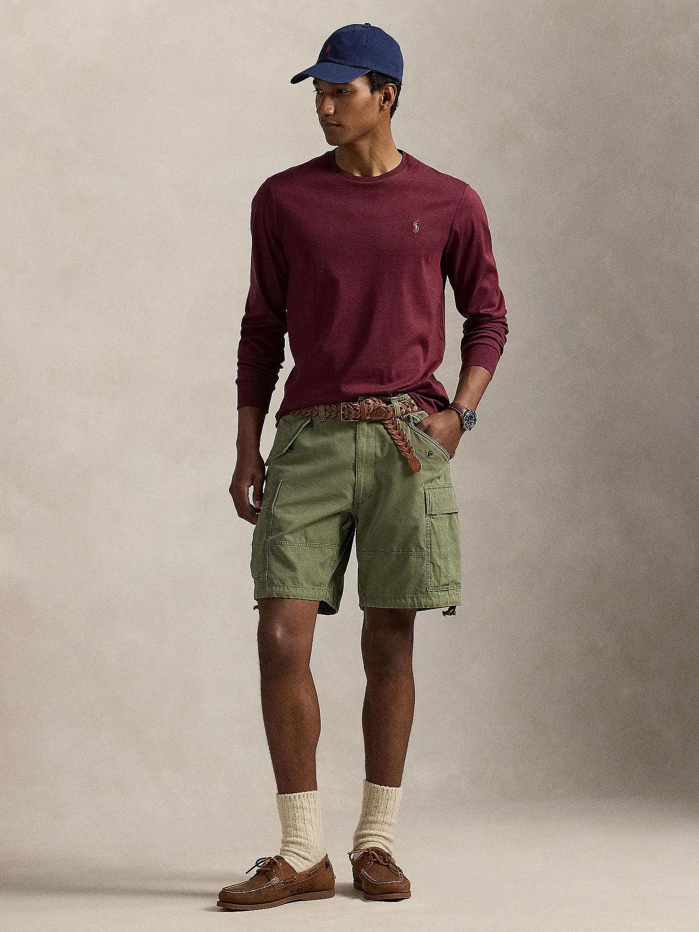 POLO RALPH LAUREN | Langarmshirt  | dunkelrot