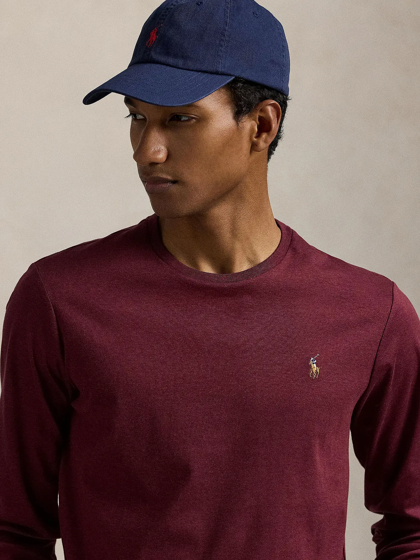 POLO RALPH LAUREN | Langarmshirt  | dunkelrot