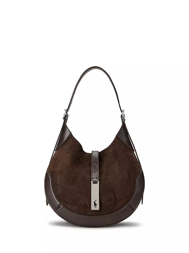 POLO RALPH LAUREN | Ledertasche - Schultertasche ID KOLLEKTION Small | braun